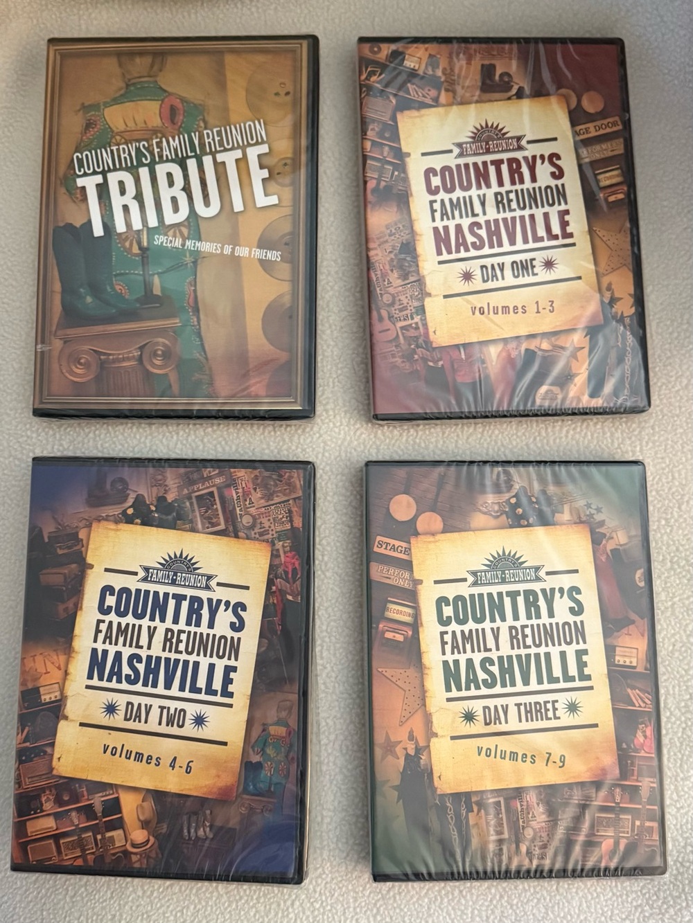 Country's Family Reunion DVDs Day 1, Day 2, Day 3, Family Reunion Tribute NEW
